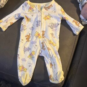 Disney Baby One Piece Footie - White and Yellow